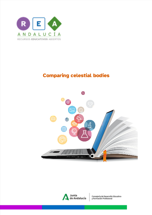 Portada del documento comparing celestial bodies