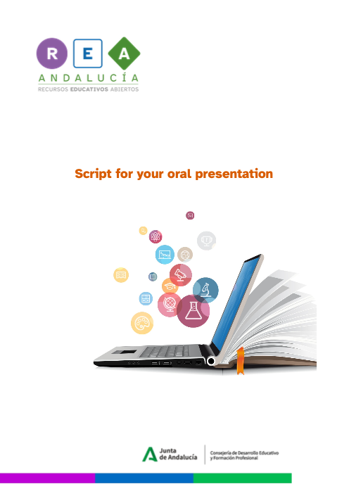 Portada del documento Script for your oral presentation