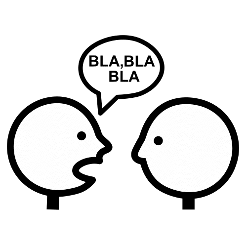 Personajes conversando