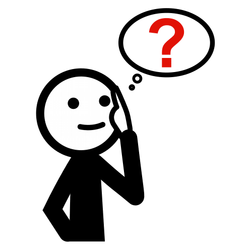 Pictograma de una persona preguntándose algo